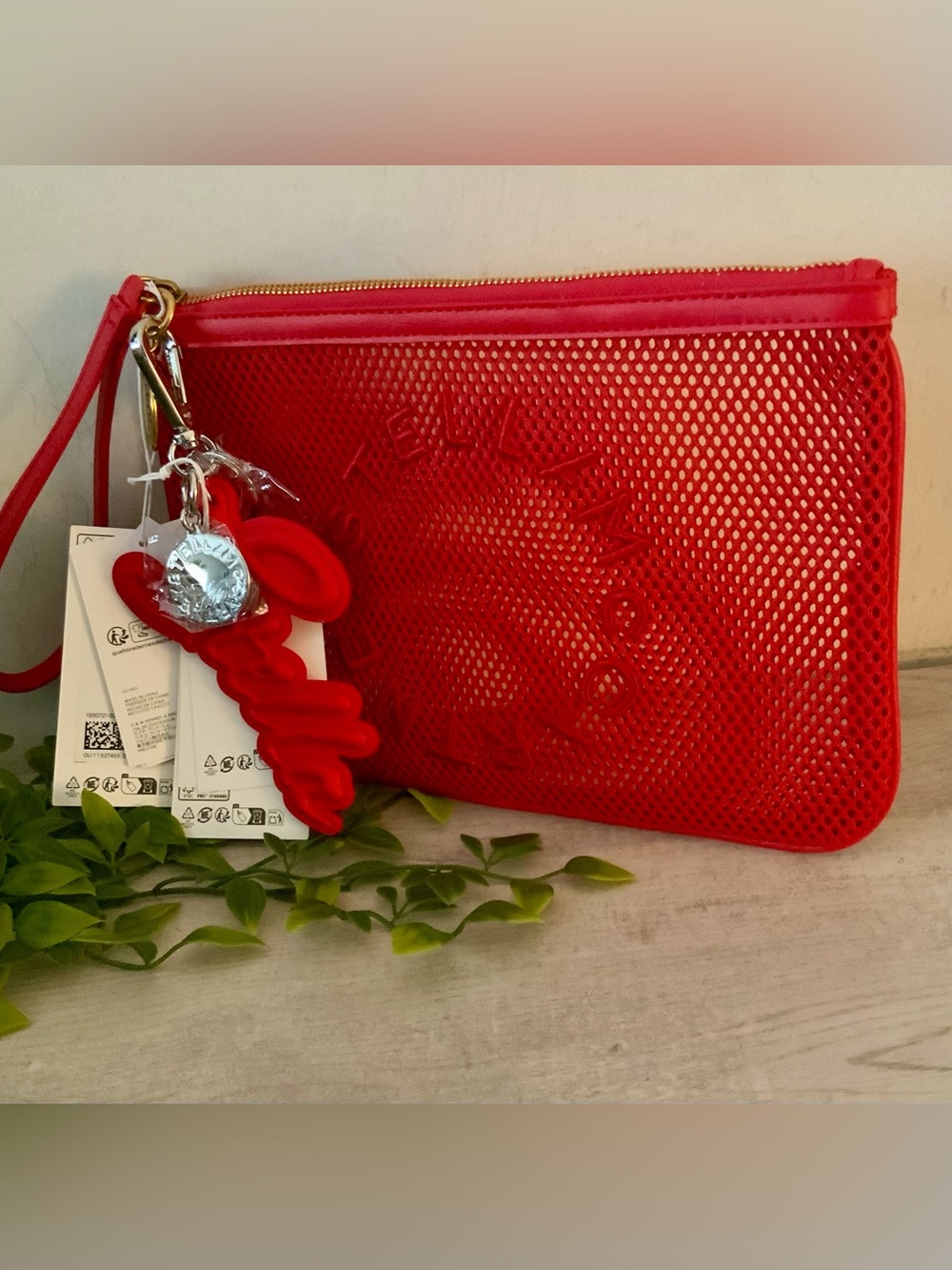 NWT STELLA MCCARTNEY X H&M MESH CLUTCH BAG - Picture 2 of 10